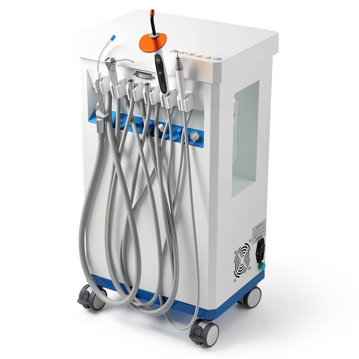 FDA Portable Dental Delivery Unit Suction Air Compressor Cart/ Handpiece kit