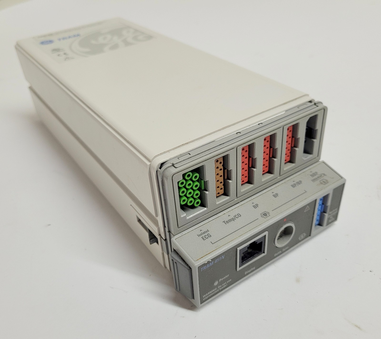 GE Tram 451N Patient Vital Signs Monitor Module Nellcor Oximax ECG,BP,SpO2, Temp