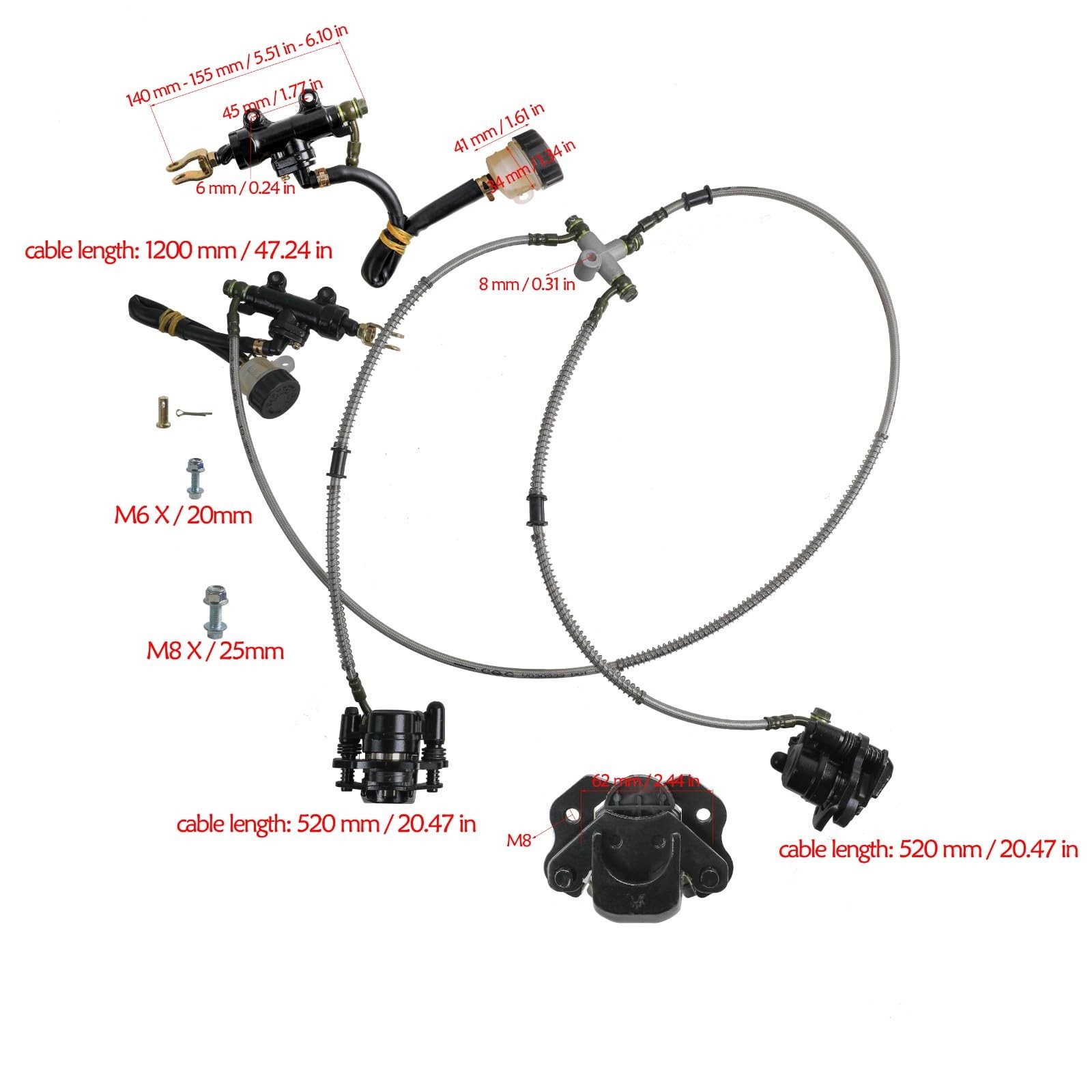48V 1000W Brushless DC Motor 40 Rear Axle Drive Shaft Kit Golf Cart ATV Go Kart