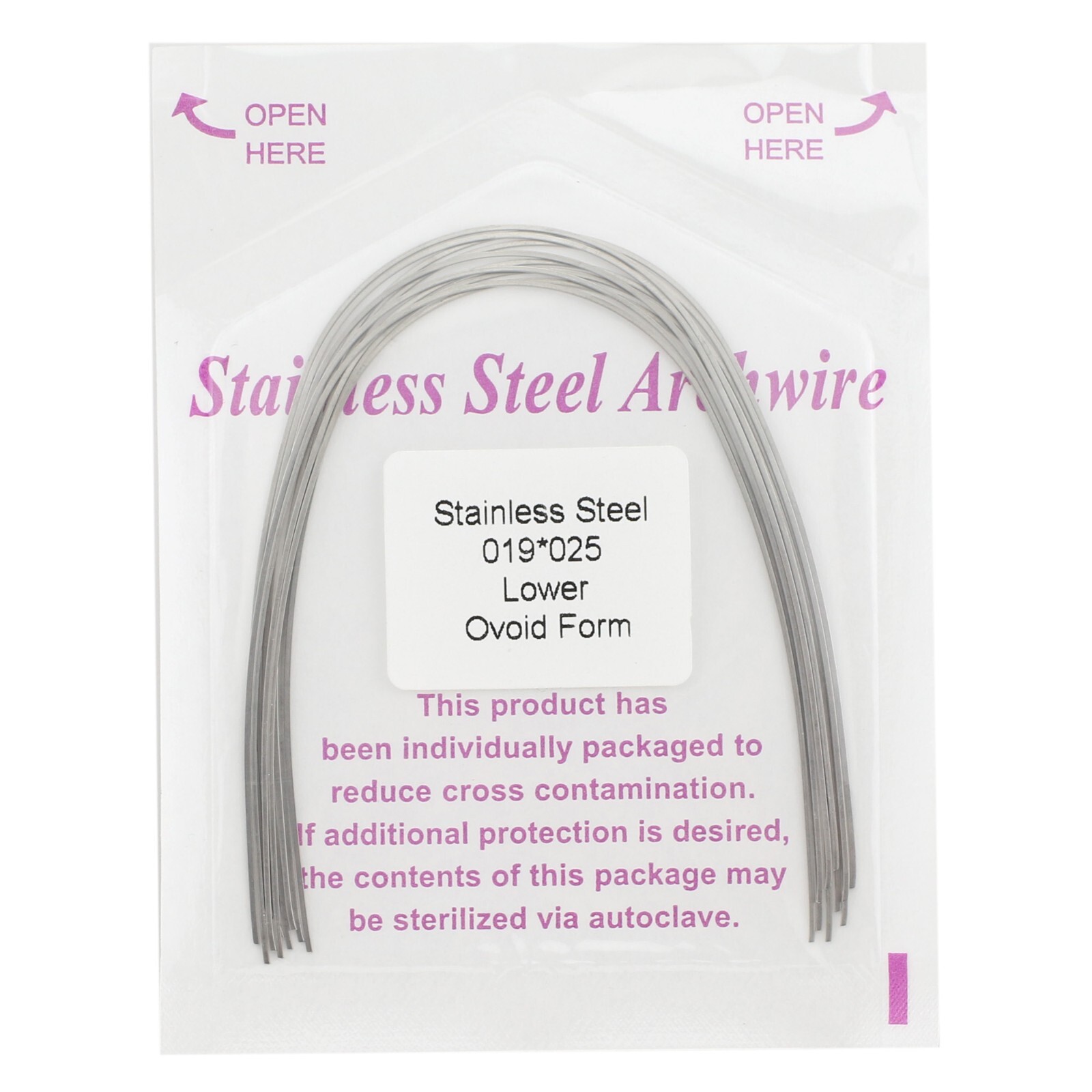 Orthodontic Arch Wire Ovoid Round Rectangular 12 14 16 1622 1725 Stainless Steel