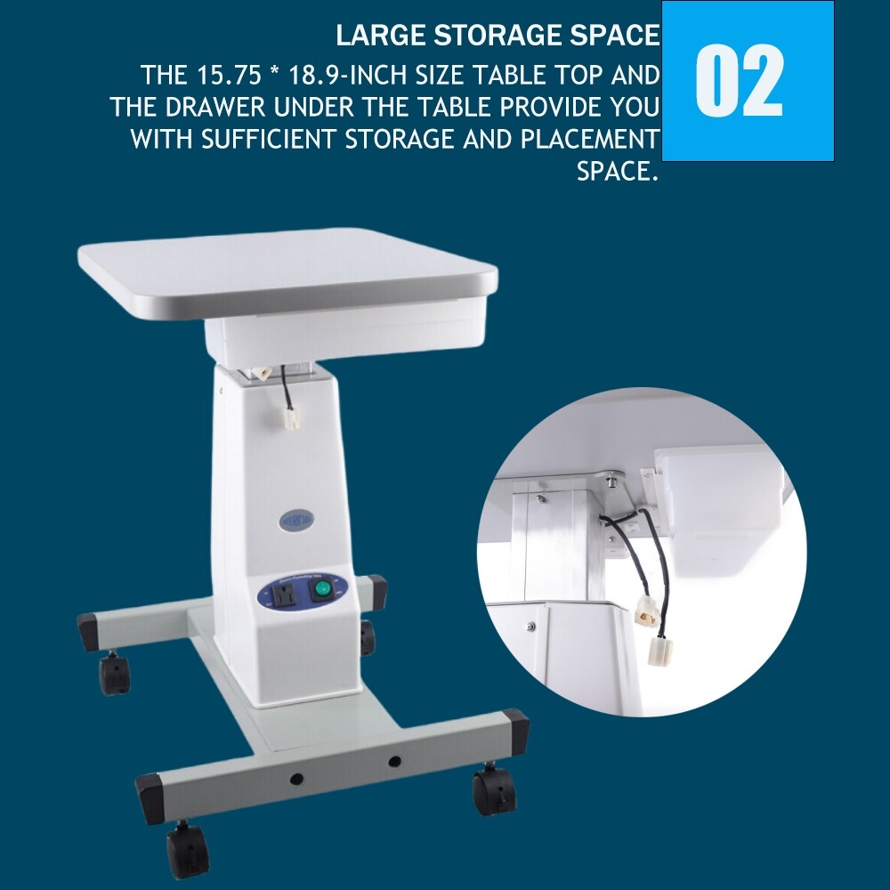 Motorized Instrument Table Adjustable Height For Ophthalmic Diagnostic Slit Lamp