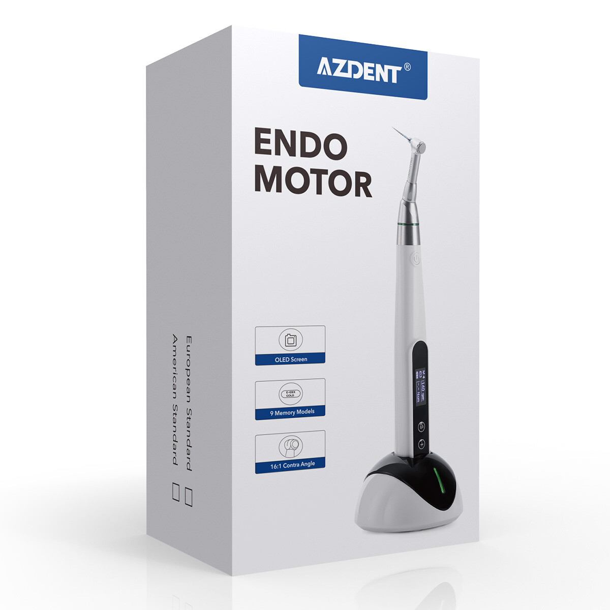 AZDENT Dental Cordless LED 16:1 Endo Motor / Apex Locator Root Canal Finder