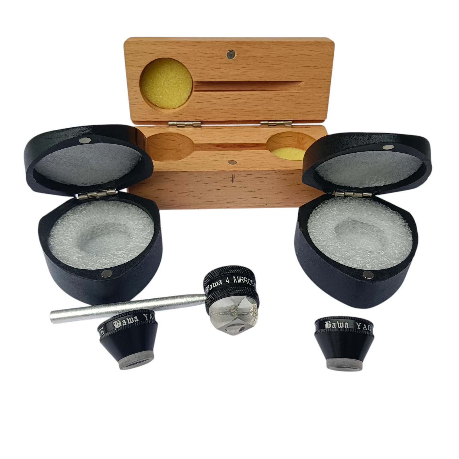 Best Offer YAG Capsulotomy & YAG Iridectomy Lens Combo & 4 Mirror With Case