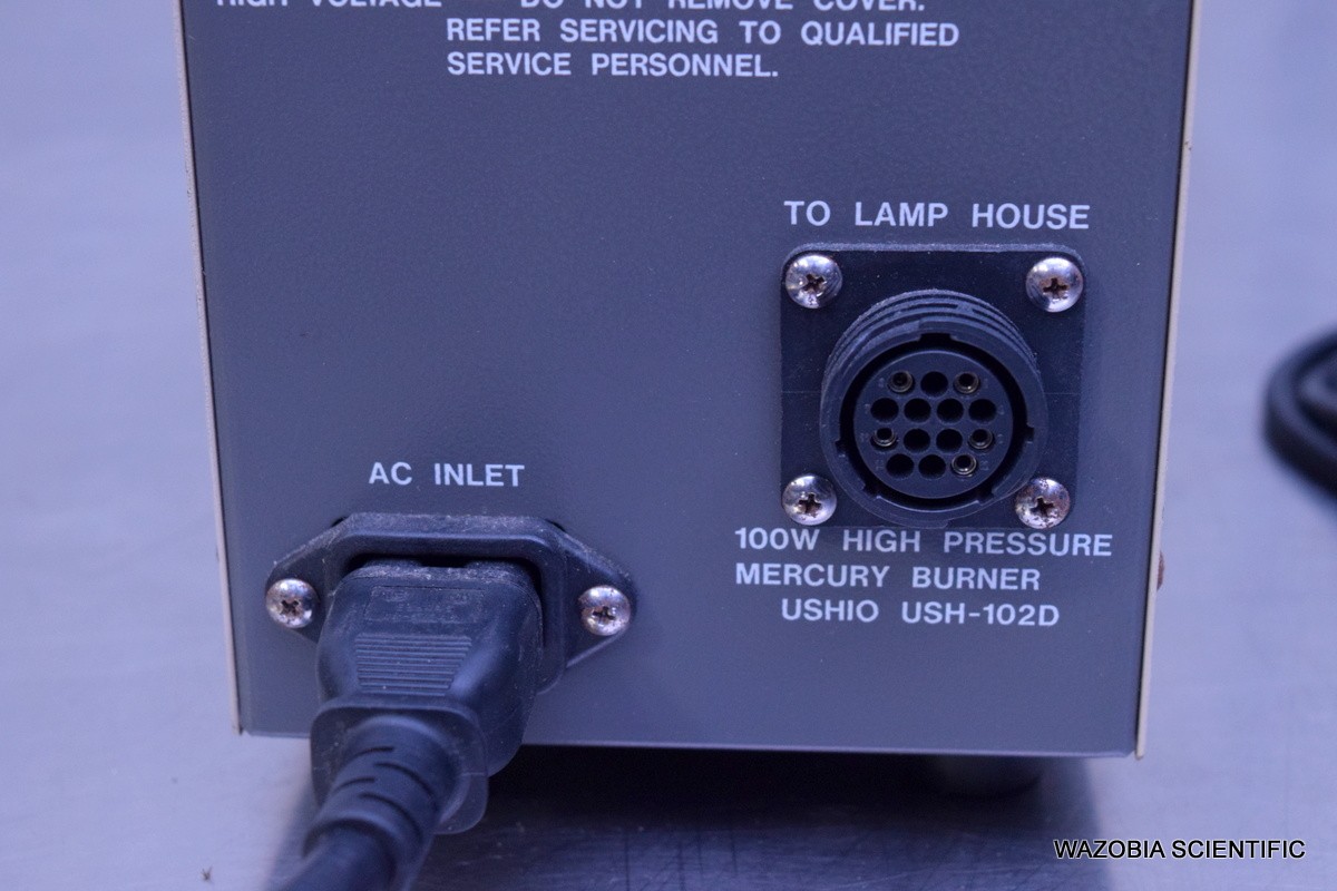 OLYMPUS MICROSCOPE BH2-RFL-T3 POWER SUPPLY FOR 100W HIGH PRESSURE MERCURY BURNER