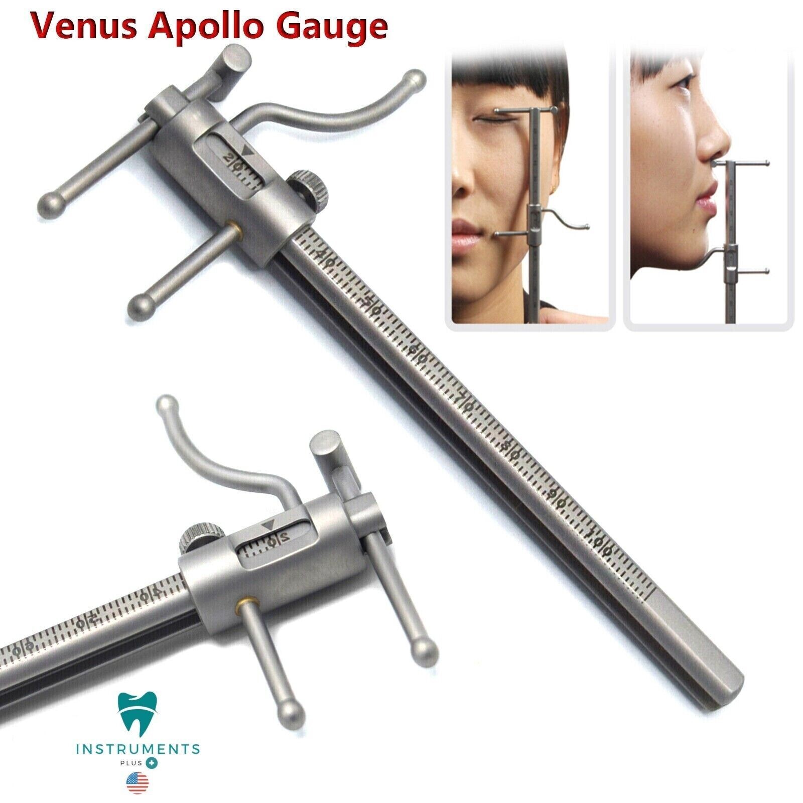 VDO Apollo Gauge Ruler Dental Implants Occlusion Stainless Steel USA Stock