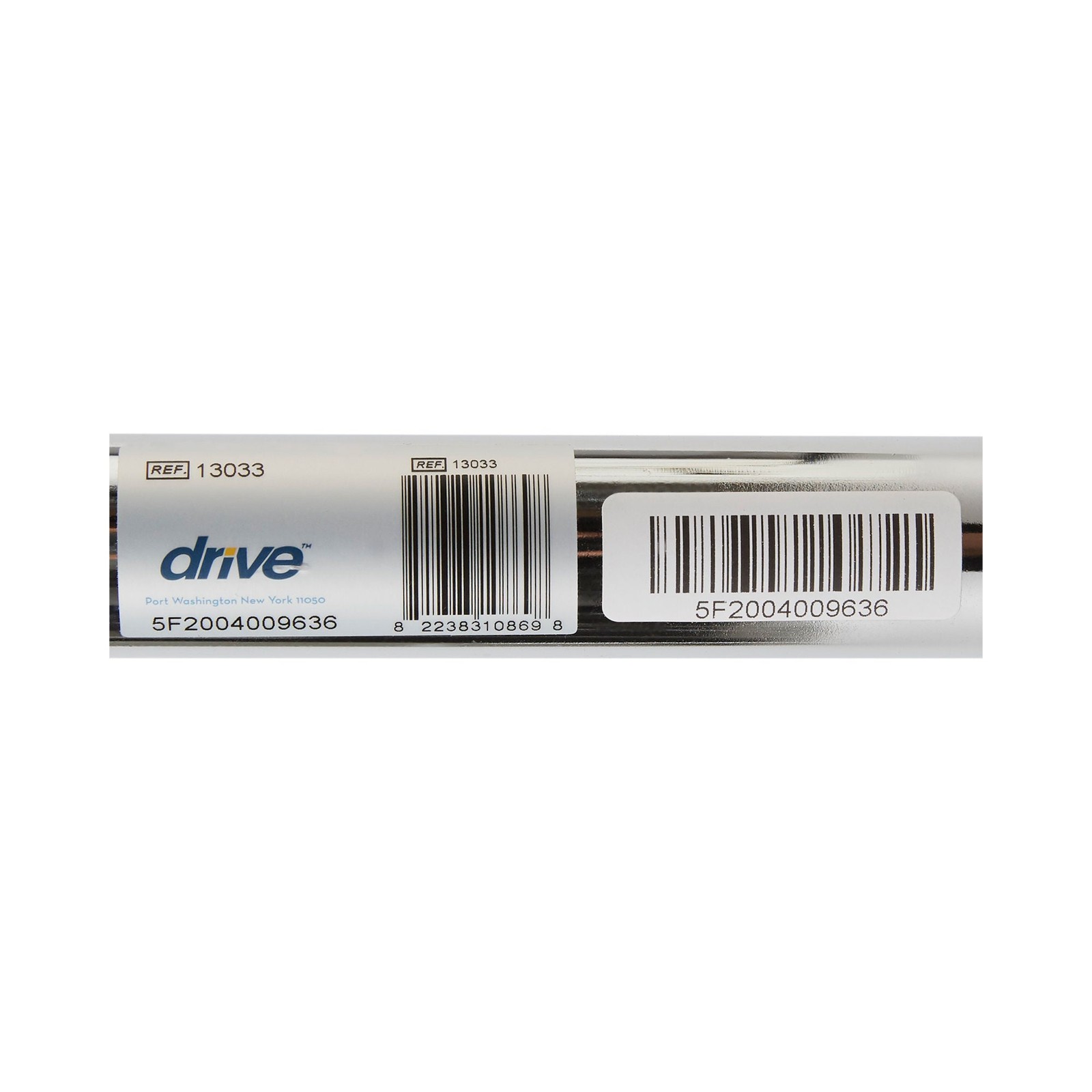 Drive Medical IV Pole 2 Hooks 4 Legs Chrome Plated Steel Removable Top 13033