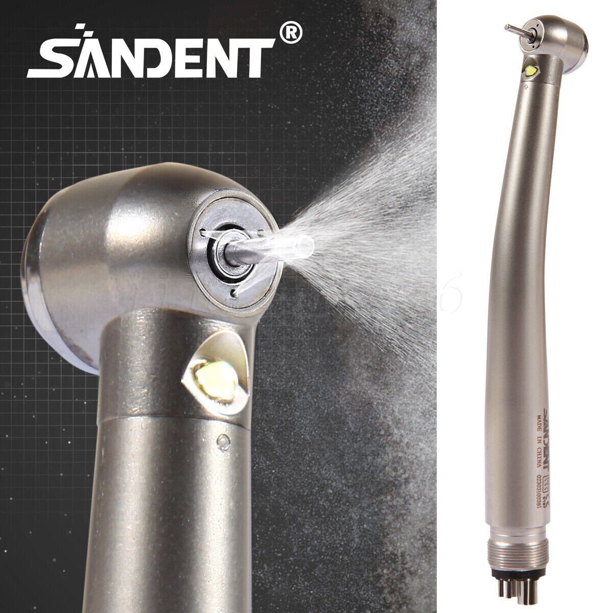 E-generator Dental LED Fiber Optic High Speed Handpiece 2/4hole Drill hand piece