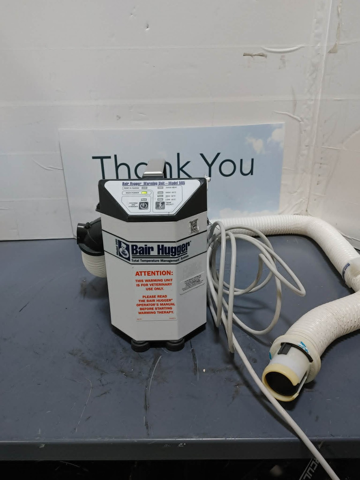 3M Bair Hugger 505 50577 VET Patient Warming Temperaure Management System w Hose