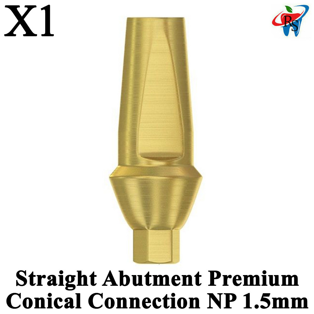 1pcs RS Dental Imp lant Anatomic Straight Abut ment Conical Nobel Active NP 1.5