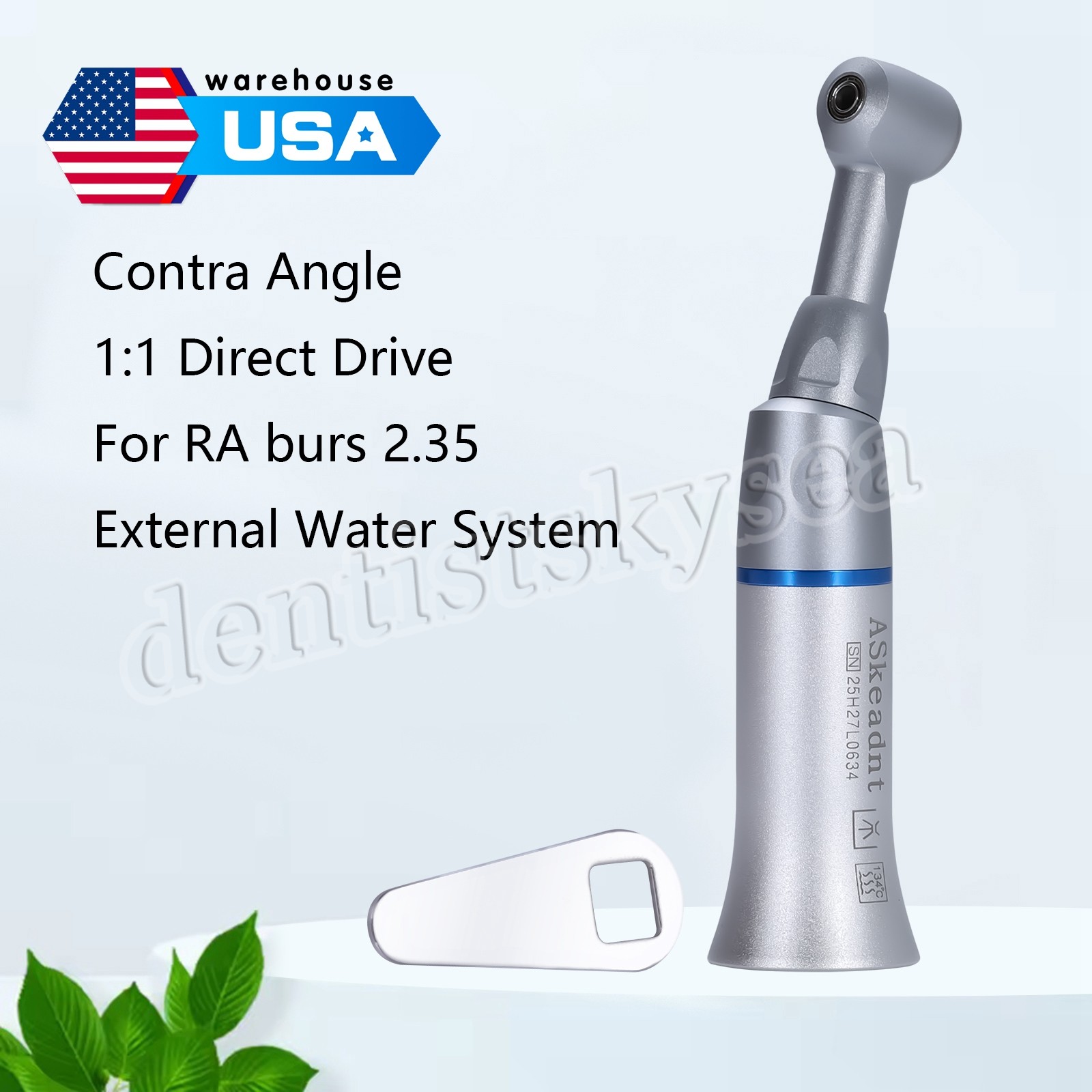 10X YAD Dental Low Speed Handpiece Push Contra Angle Fit NSK E-type USPS