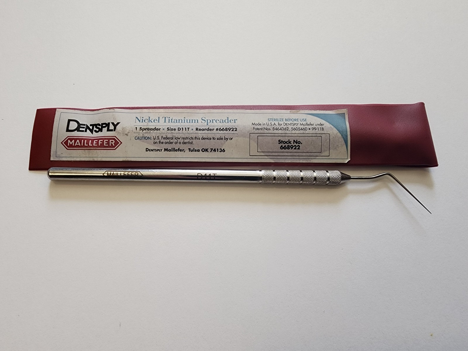 Dentsply Maillefer Endodontic Nickel Titanium D11T Spreader