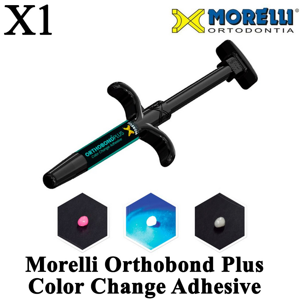 1pcs Dental Morelli Orthodontic Plus Color Change Adhesive Bracket Ceramic Metal