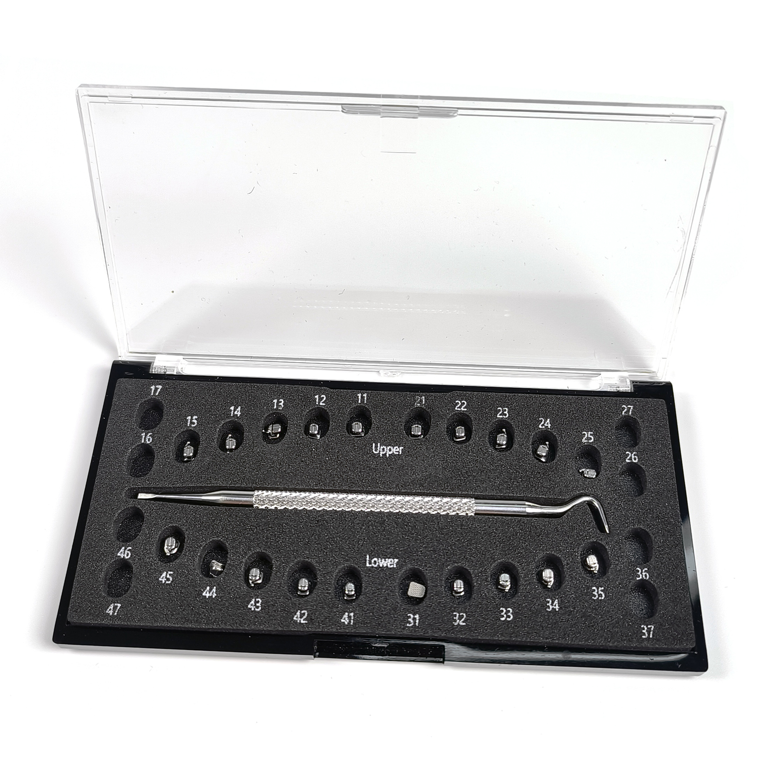 Orthodontic Self Ligating Brackets Dental Mbt 3/345 With Hook 022 Ball Shape