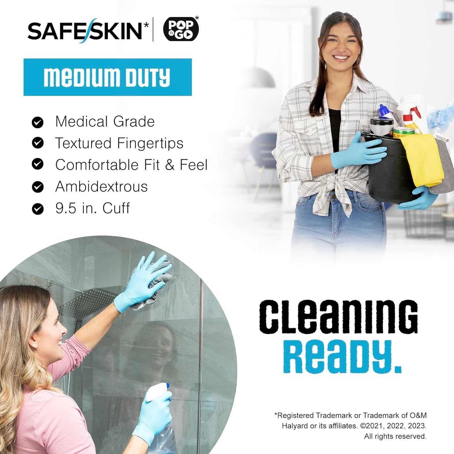 Disposable Nitrile Gloves Medical Food Gardening Cleaning 50pcs Medium
