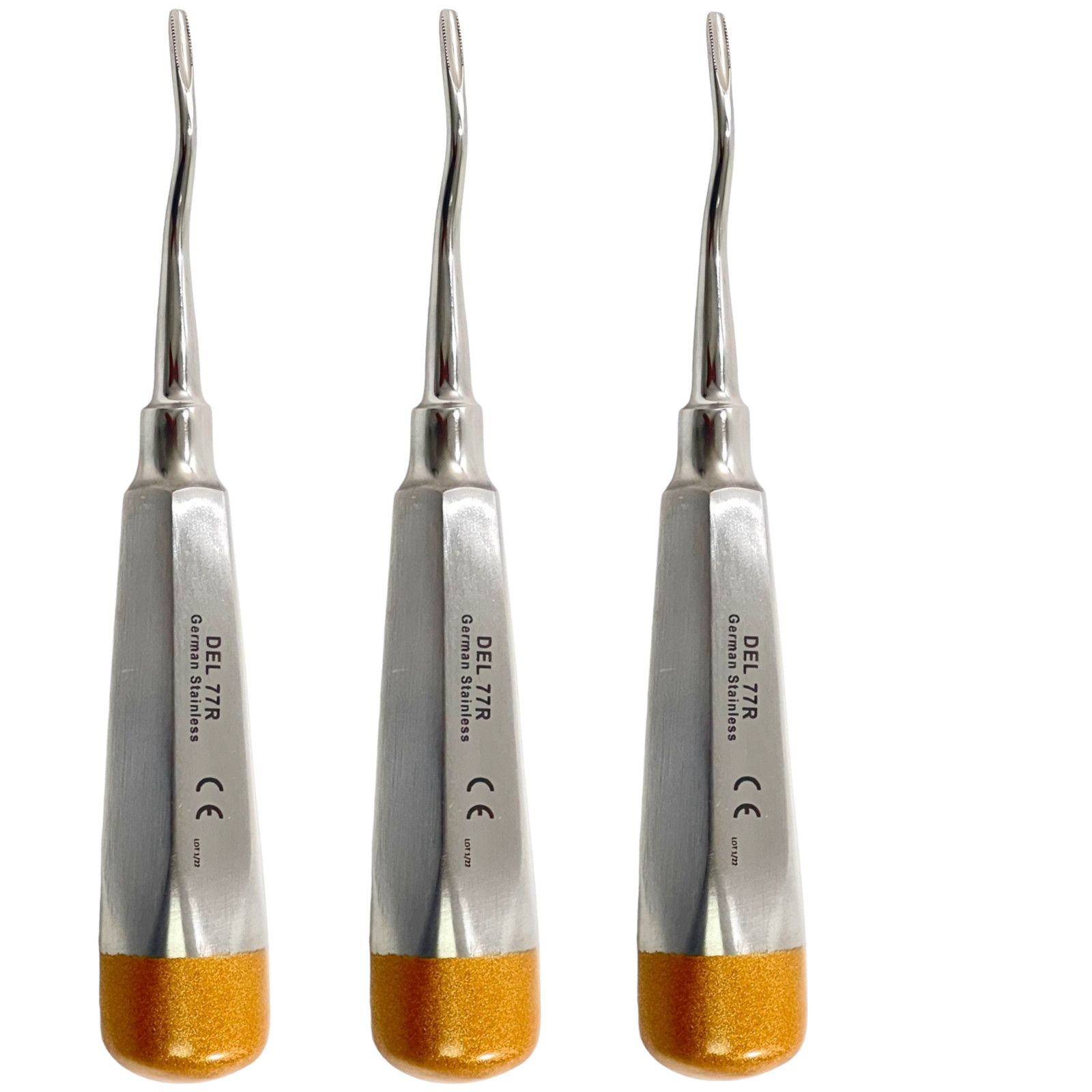 Premium Dental Root Elevator Serrated #77R Extraction Dental Instruments German