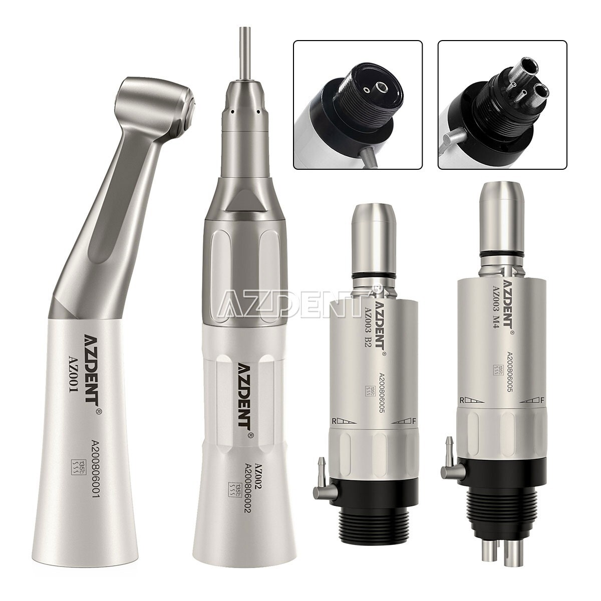 Dental Slow Low Speed Handpiece Straight Contra Angle Air Motor /FG Diamond Burs