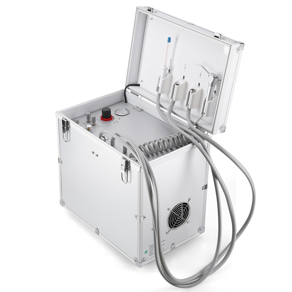 Portable Dental Mobile Delivery Unit Air Compressor Syringe SuctionTurbine/Chair