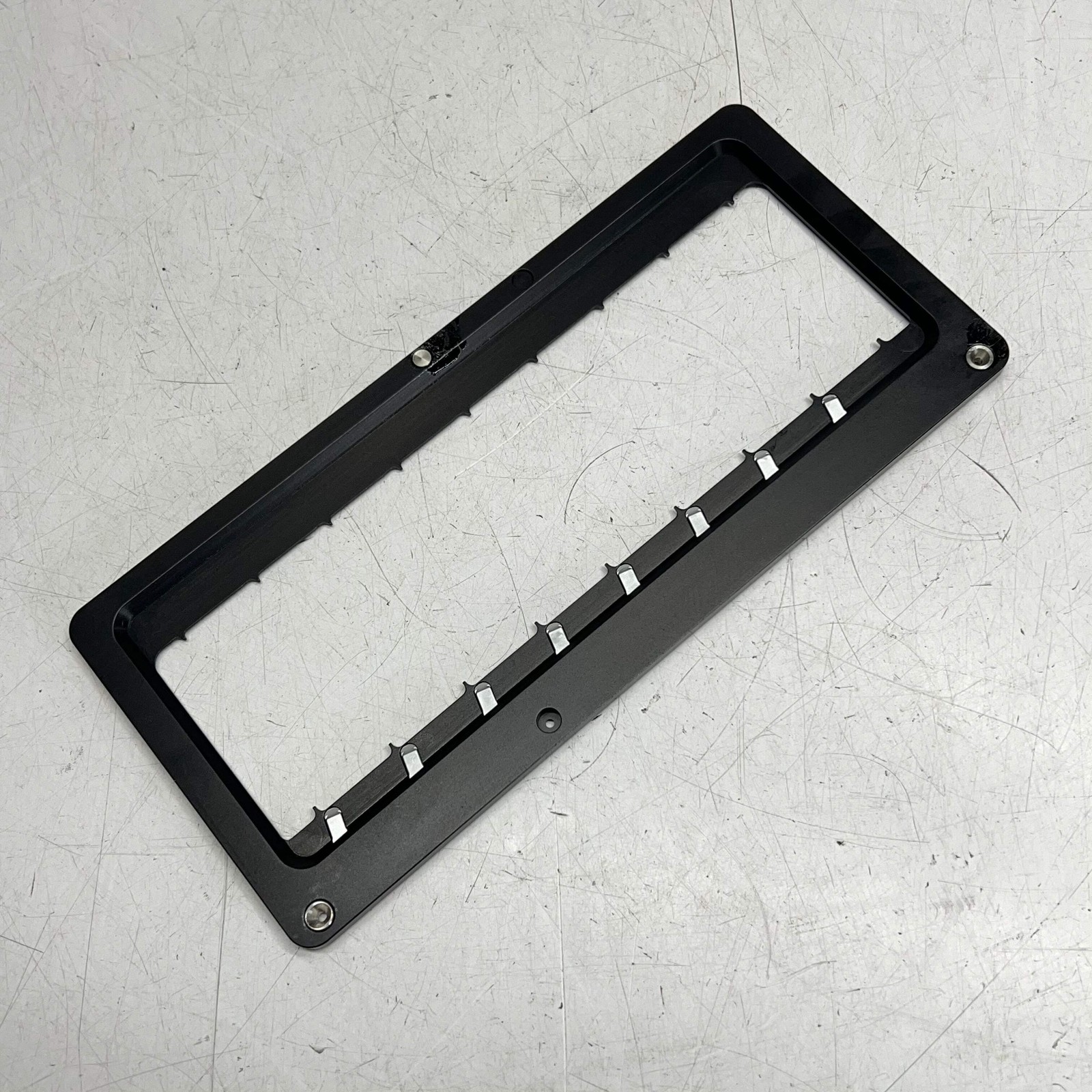 META SYSTEMS Modular Stage Adapter Plates for Microscopes 10.5″x5″ Black
