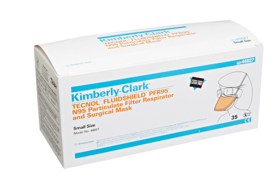 20 Kimberly-Clark Tecnol FluidShield PFR95 N95 Filter Respirator & Surgical Mask