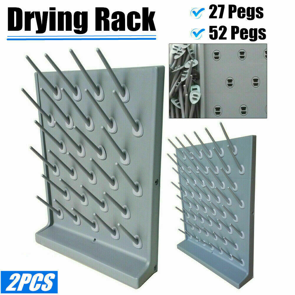 Drying Rack/Lab Supply/Wall Desktop Cleaning Equip Polypropylene 27/52 Pegs Rack