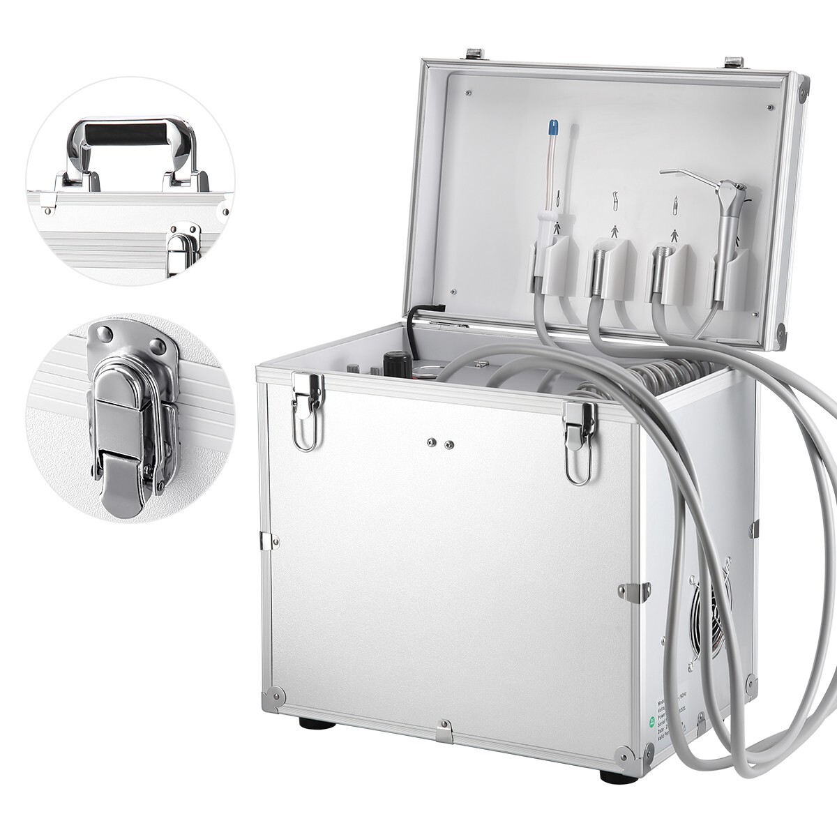 Dental Portable Mobile Delivery Unit System With Air Compressor 4Hole Suction