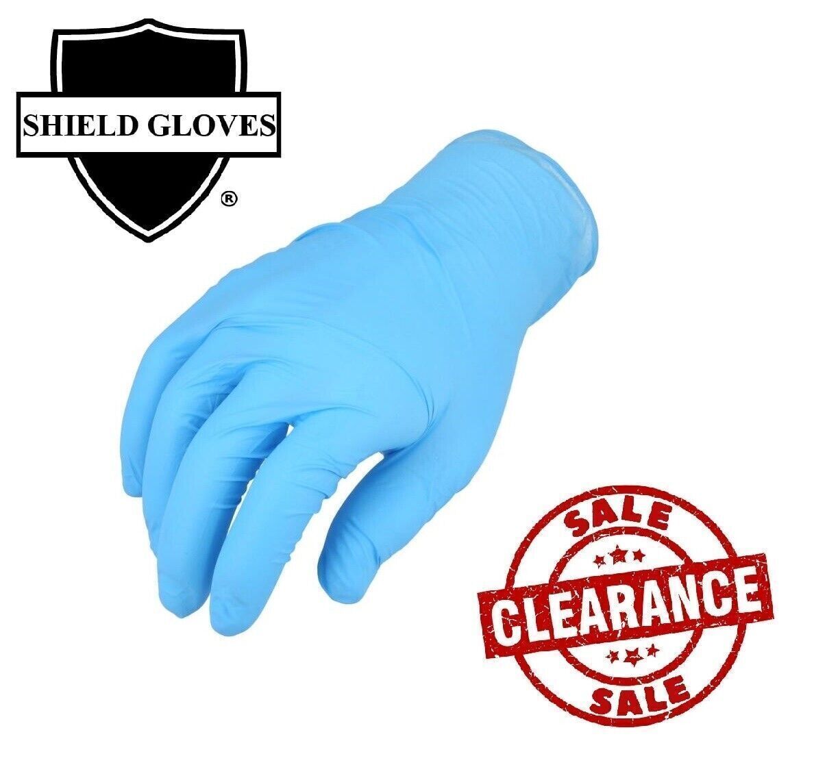 1000 Pcs, Blue Nitrile Powder-Free Disposable Gloves Large 3 MIL Finger-Textured