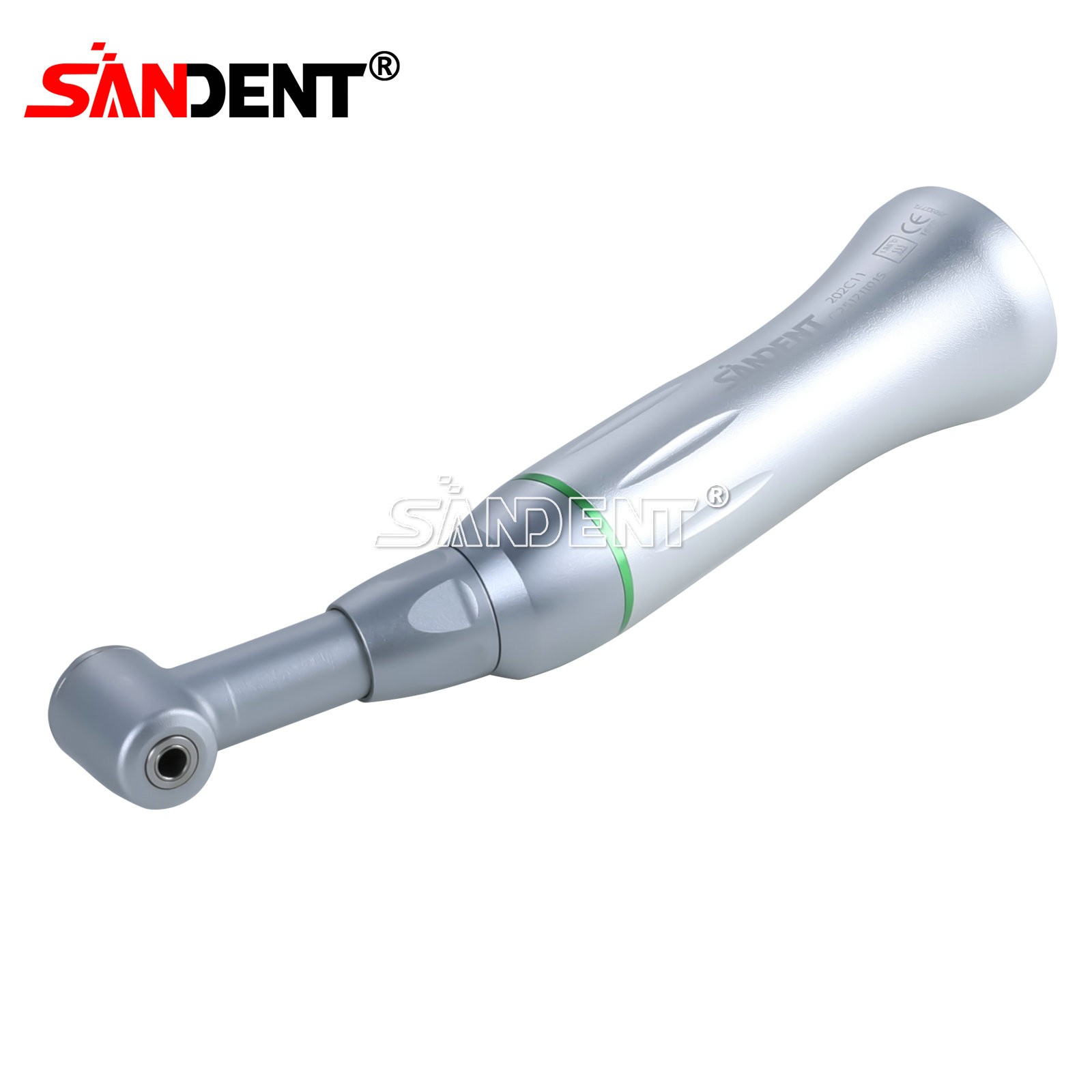 SANDENT Dental 16:1 Reduction Low Speed Contra Angle Handpiece Push Button