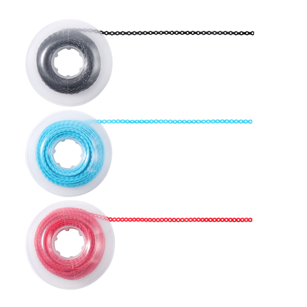 AZDENT Dental Orthodontic Colored Elastic Power Chain Long Short Continuous