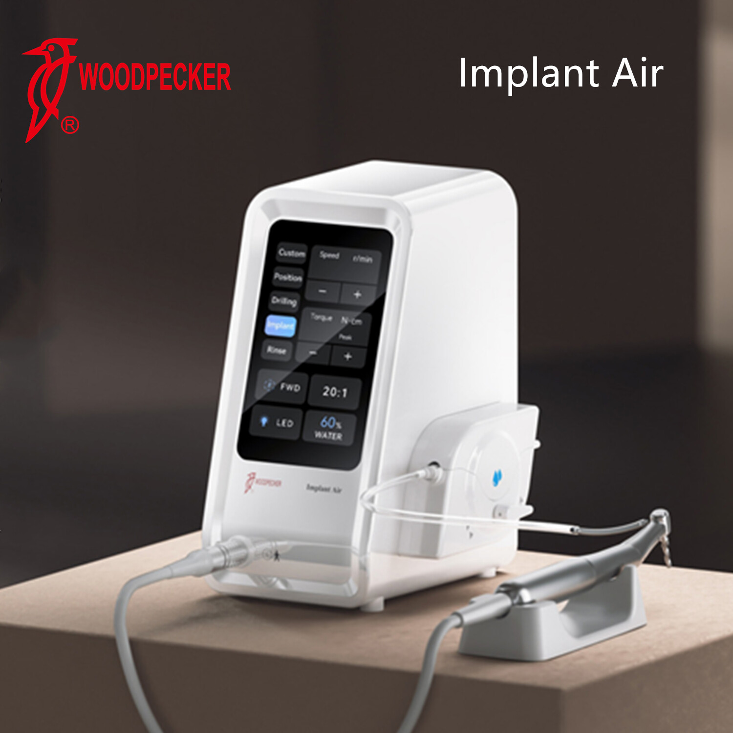 Woodpecker Implant Air Implant Motor & 20:1 LED contra-angle Handpiece