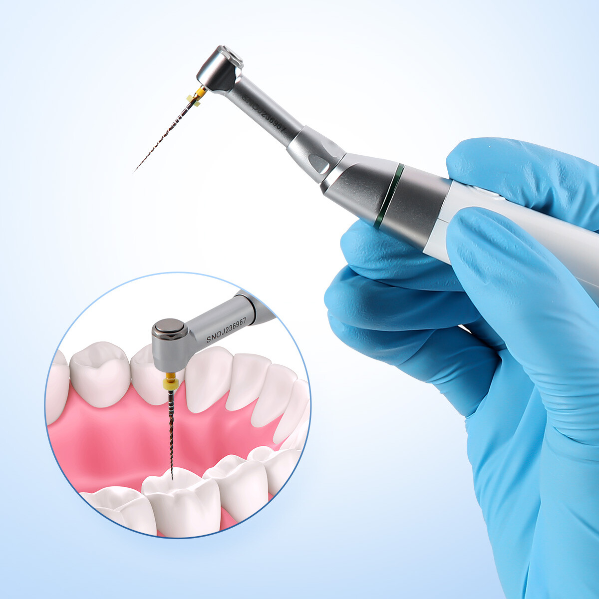 AZDENT Dental Cordless LED 16:1 Endo Motor / Apex Locator Root Canal Finder