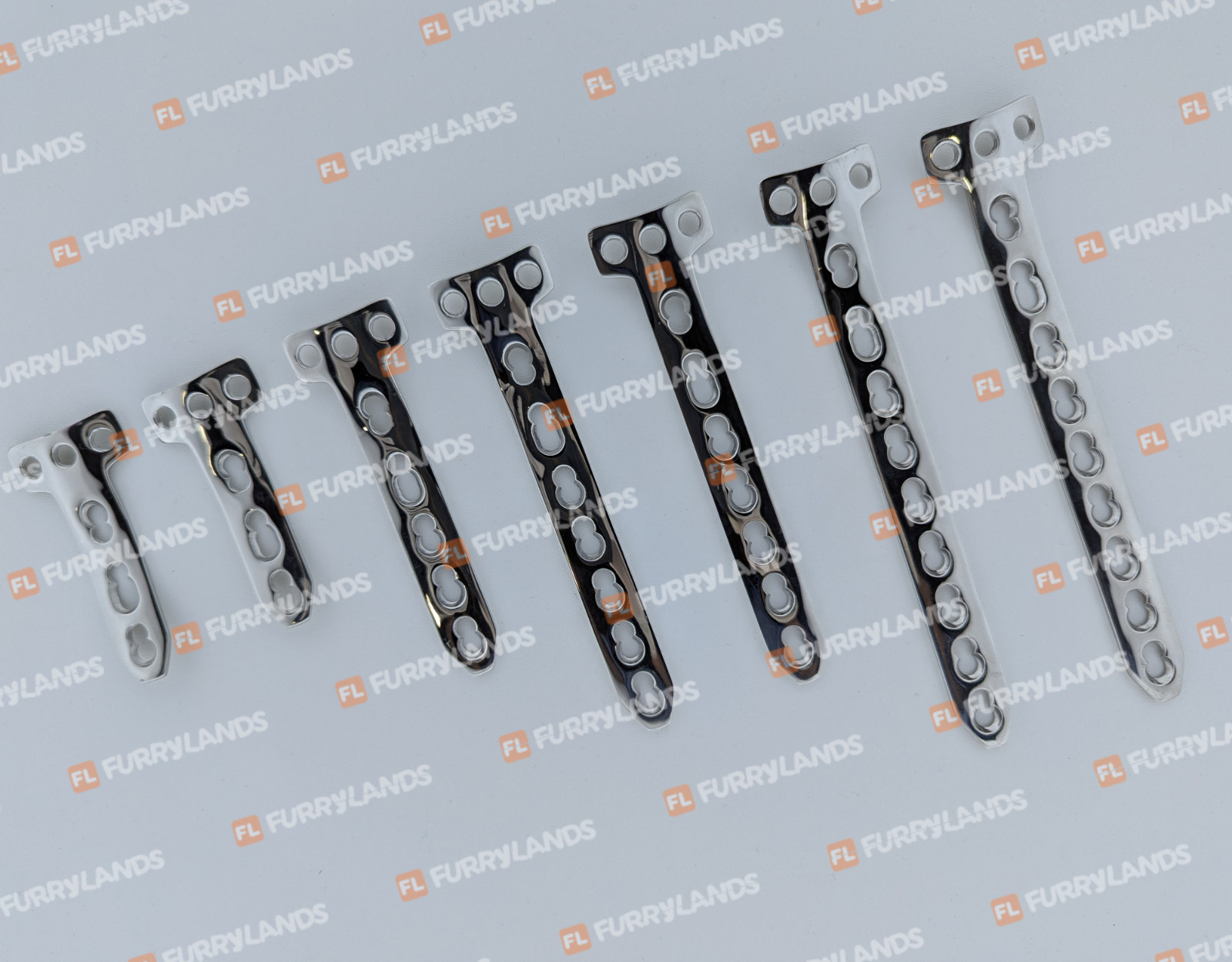 4.5/5.0mm Locking T Plates 3-9 Shaft Holes 14 Pcs Set SS 316-L