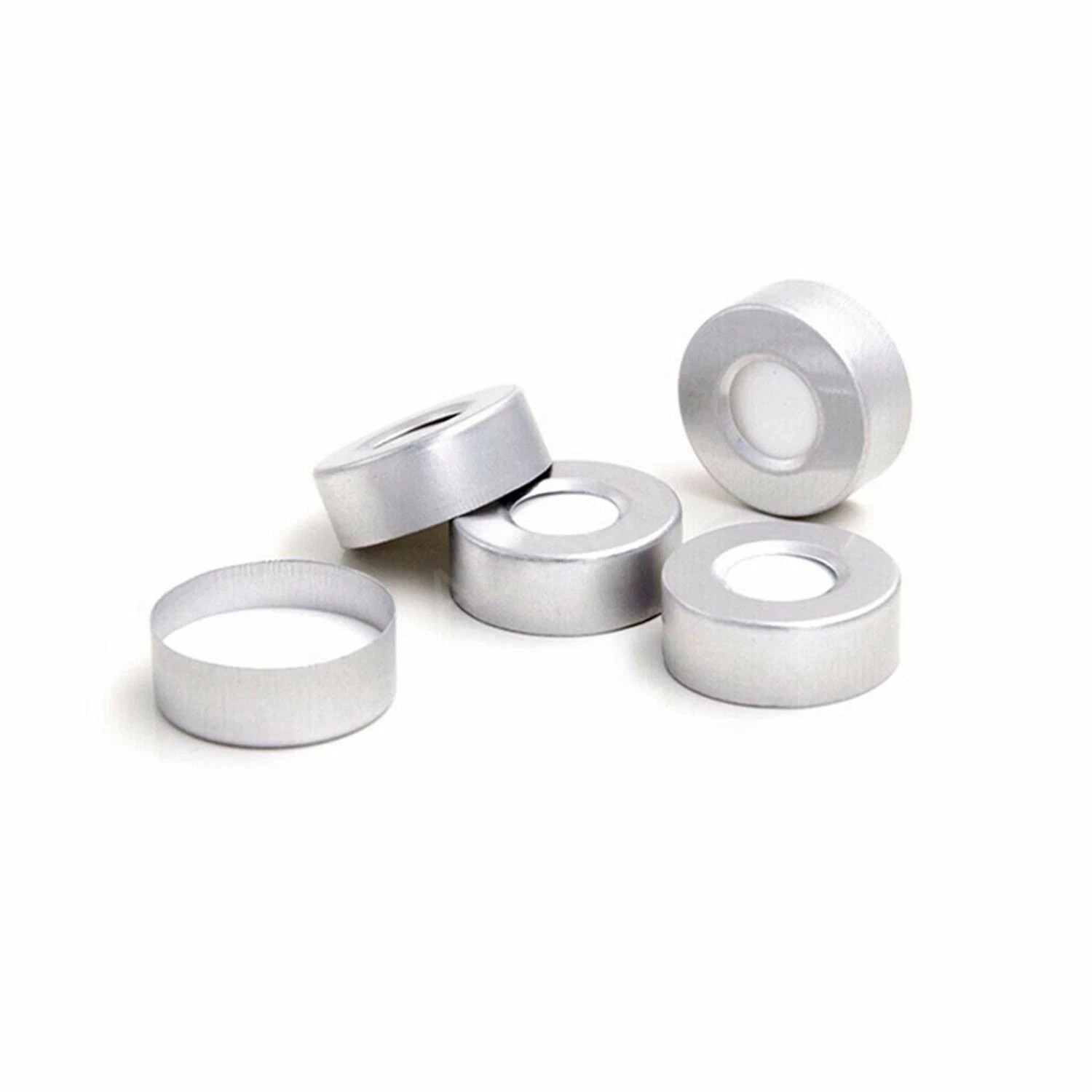 100PCS Clear Glass 10ml Headspace Sample Vials 20mm Crimp Transparent Flat HPLC