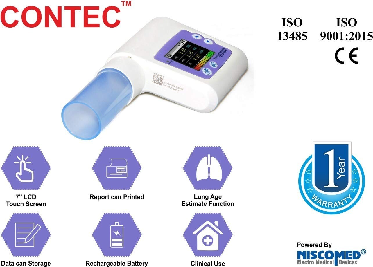 Contec Automatic Spirometer Respiratory Machine For Use Hospital Clinic Lab