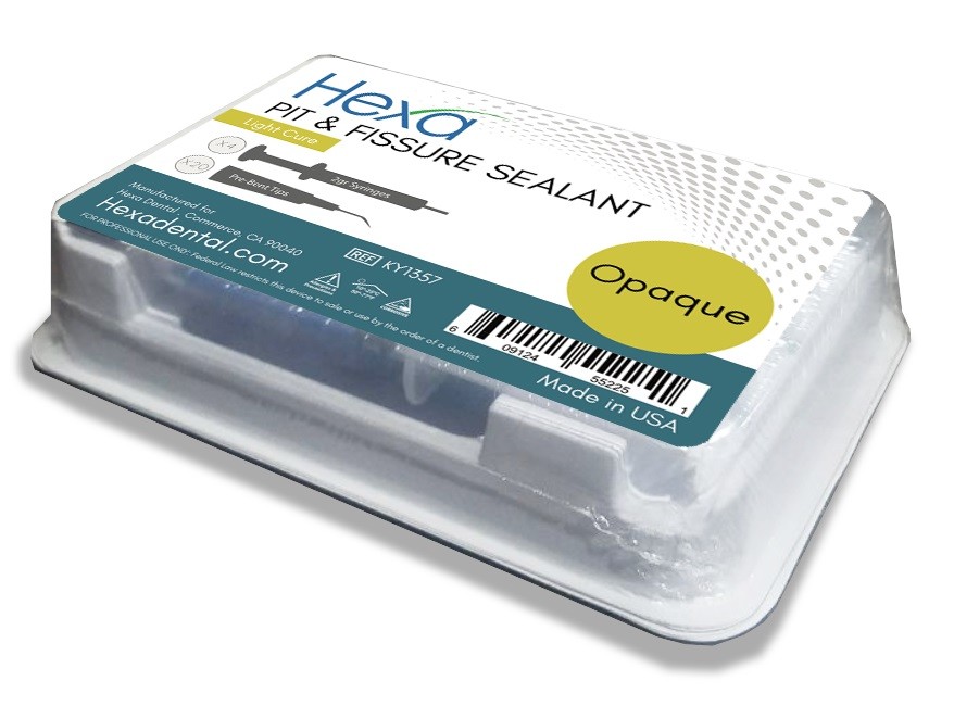 HEXA Pit & Fissure Sealant (Opaque) (4×2 mL Syringes + Tips) Choose Quantity