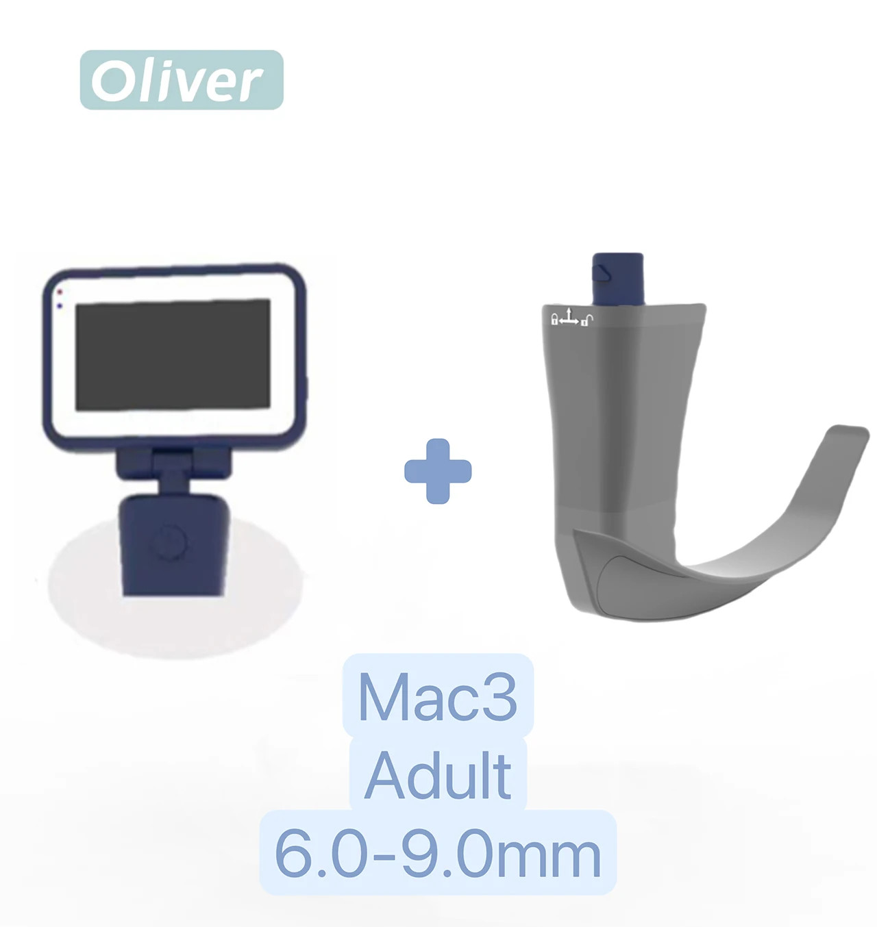 Touch Screen Video Laryngoscope Reusable Sterilizable Blades six option
