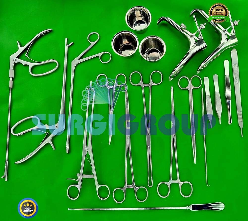 Colposcopy Instrument Tray Set 20 Pcs Gynecology Instruments Set