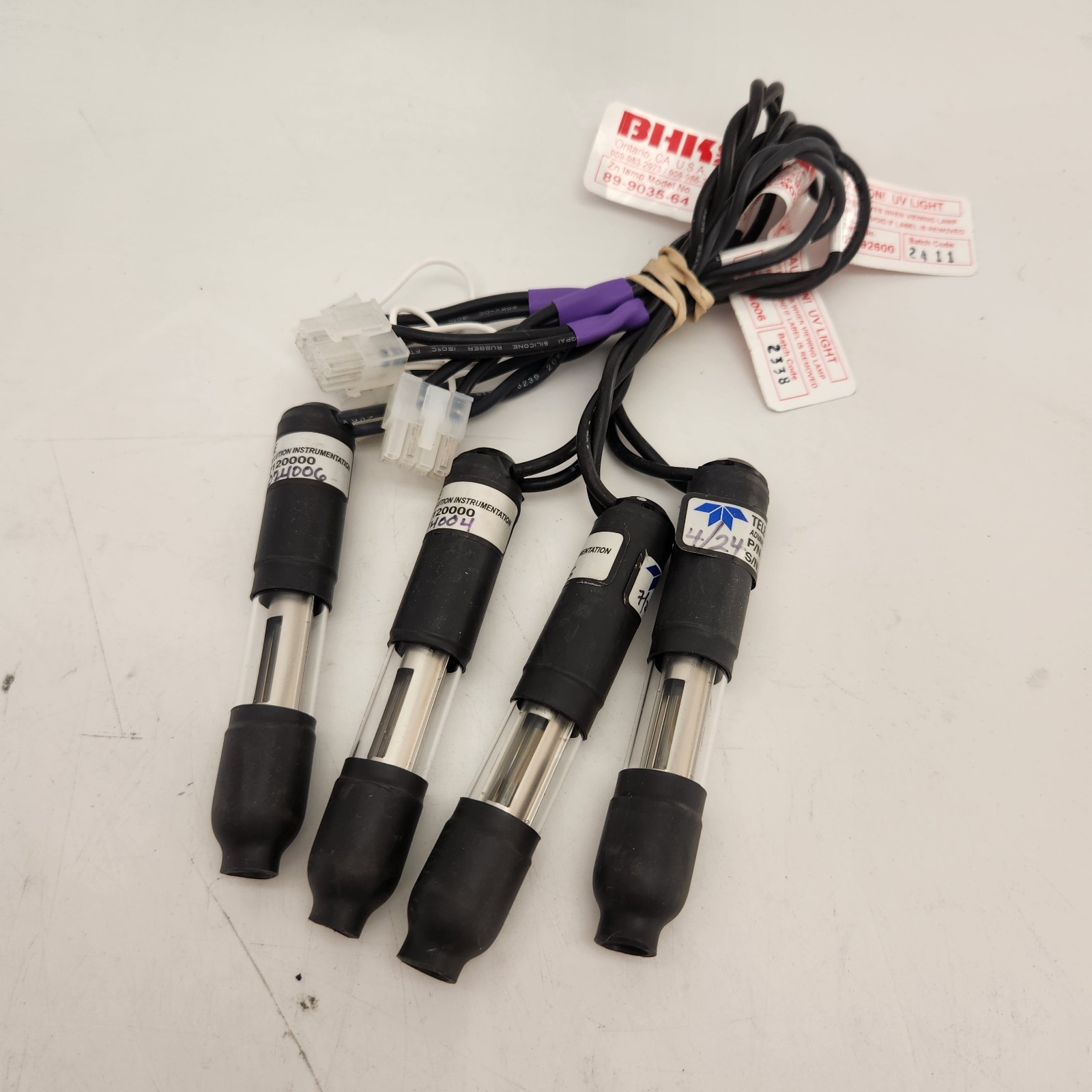(Lot of 4) Teledyne BHK Zn Lamp 89-9035-64 | UV LAMP | Pre-Owned, Untested