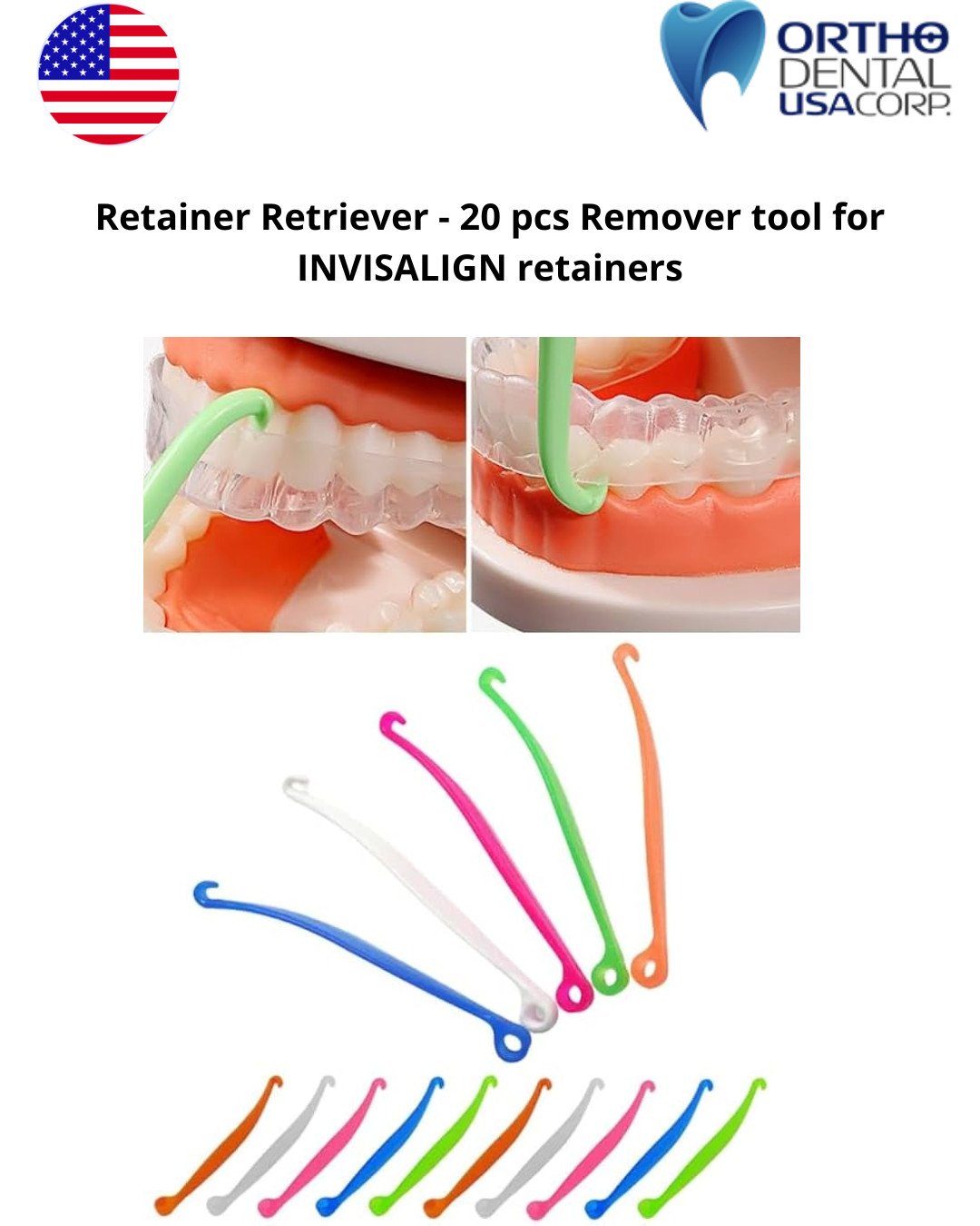 RR-A 20 PCS Clear Aligner Removal Tools Kit – Invisalign Retainers, USA SELLER