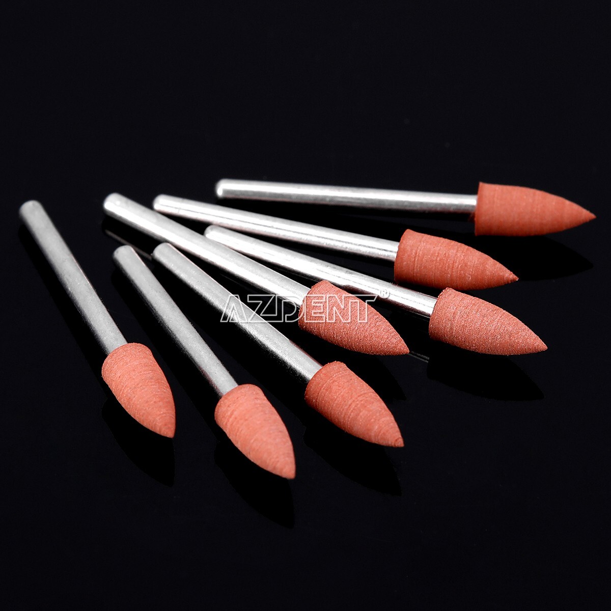 12pcs AZDENT Dental Brownie Polisher Friction Grip 0413 FG Mini Points FG 1.6mm