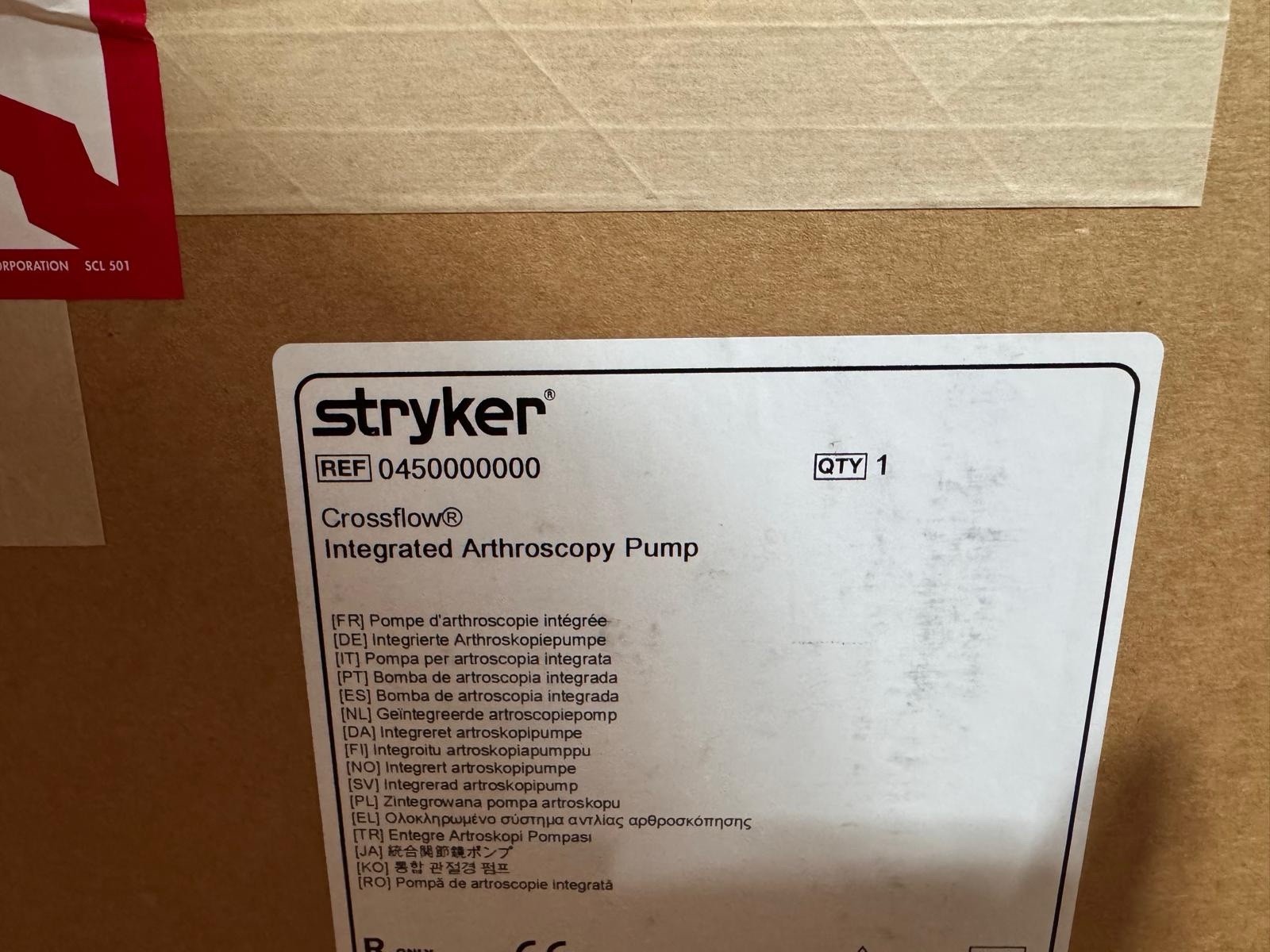 Stryker Crossflow Integrated Arthroscopy Pump 0450000000 Manufactured 2025-2026