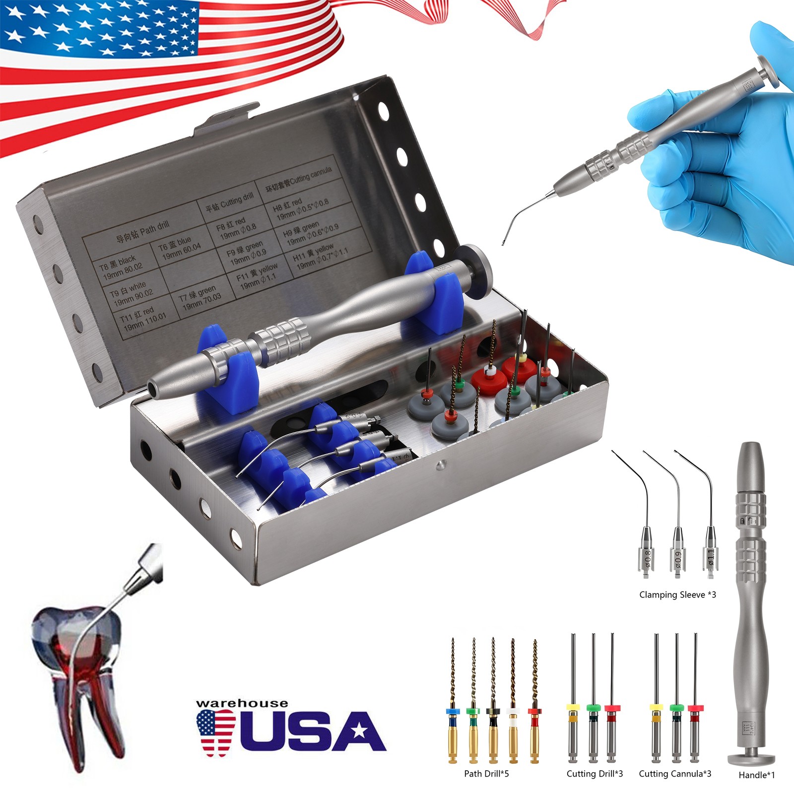 Dental Endo Root Canal Files Extractor Endodontic Broken File Removal System CE