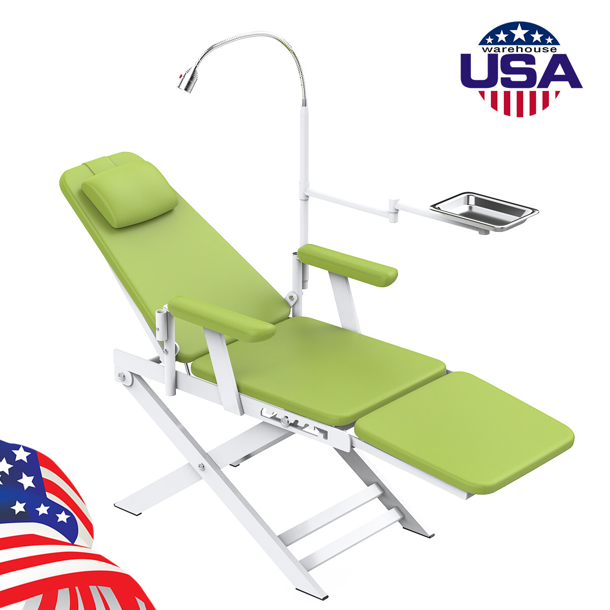 Portable Dental Mobile Delivery Unit Air Compressor Syringe Suction 4Hole/Chair