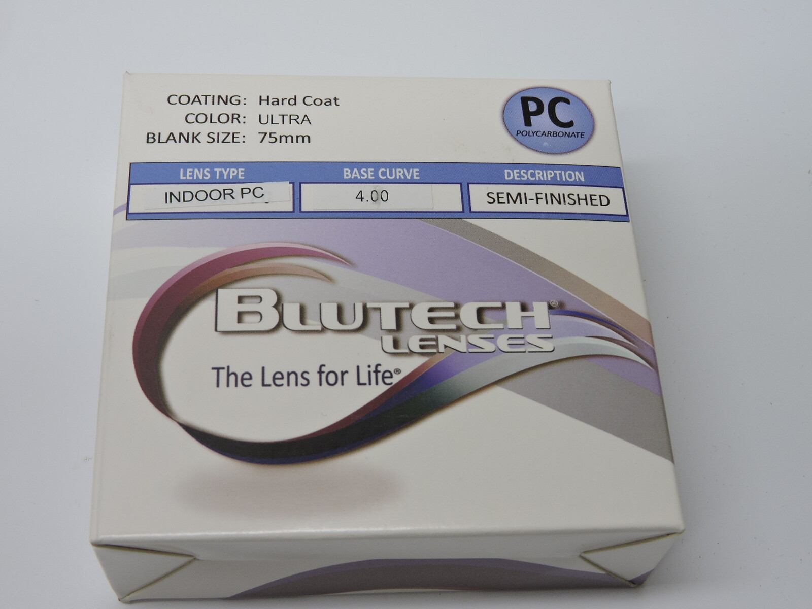 (40) BluTech Indoor PC SVSF 2.00 75mm Optical Lenses – Hard Coat, ULTRA, Semi-Fi