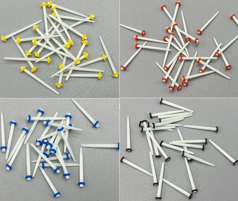 200 Pcs Dental Fiber Post Glass & Quartz Teeth Restorative 1.2/1.4/1.6/1.8mm USA