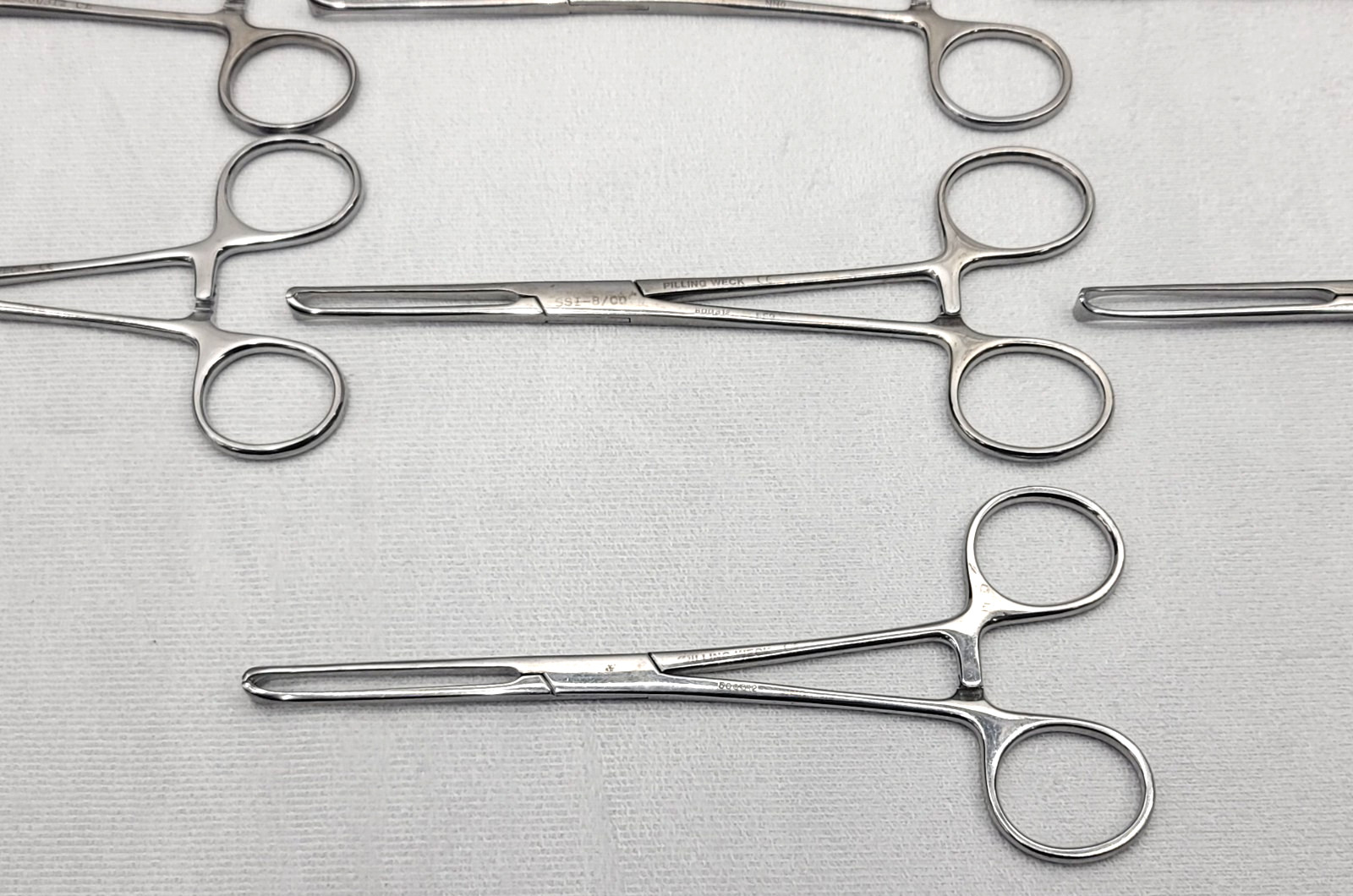 (10x) Pilling Weck 500312 Allis Tissue Forceps 7.5″ 5×6 Teeth