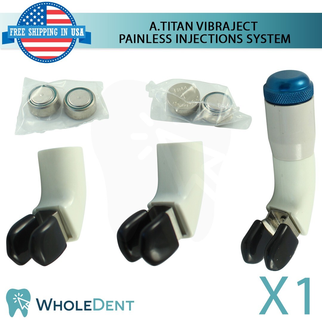 A.Titan VibraJect Painless Injections System Dental Motor Batterie Device