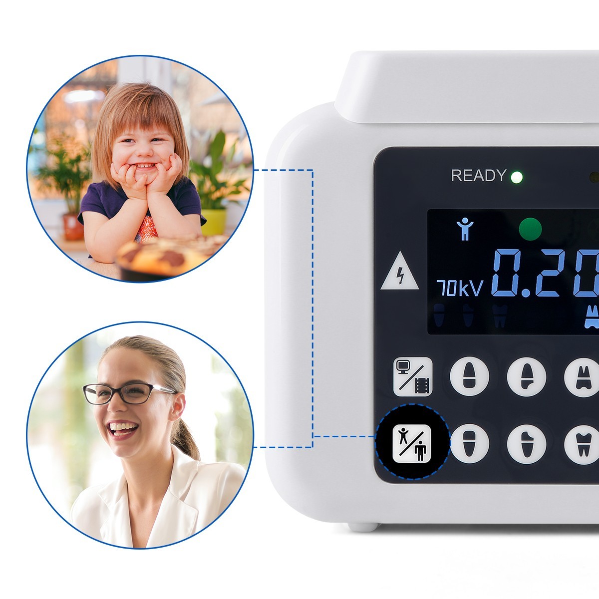 Dental Scatter Shield / X Mobile Unit Portable Ray Digital Machine /Size 1/2