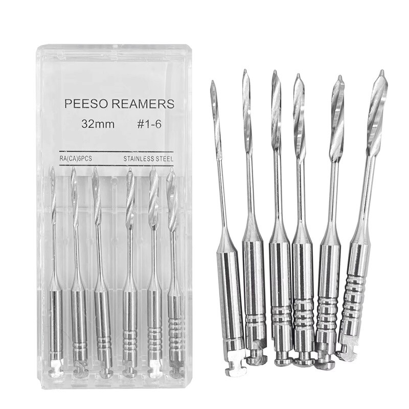 Dental Endodontic Gates Drills Peeso Reamers 32/28mm Stainless Steel Endo Files