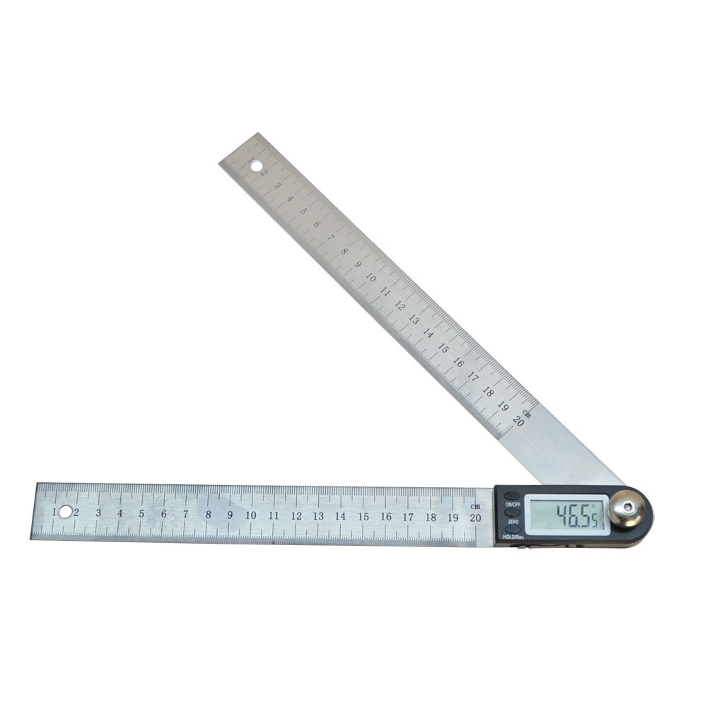 11″ Electronic Digital Protractor Goniometer Angle Finder Miter Gauge Ruler