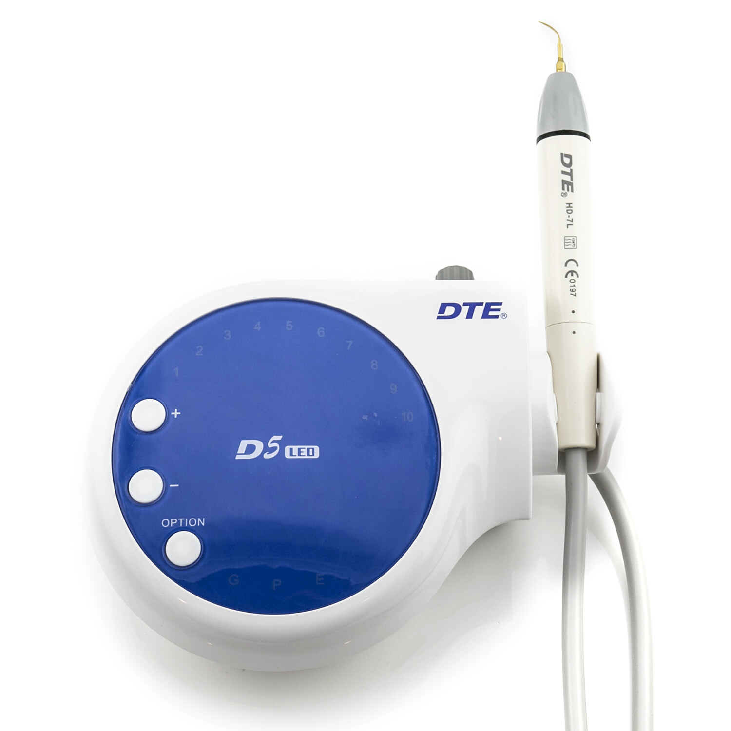 Woodpecker Dental DTE D5 LED Ultrasonic Scaler Cavitron HD-7L Handpiece & 6 Tips
